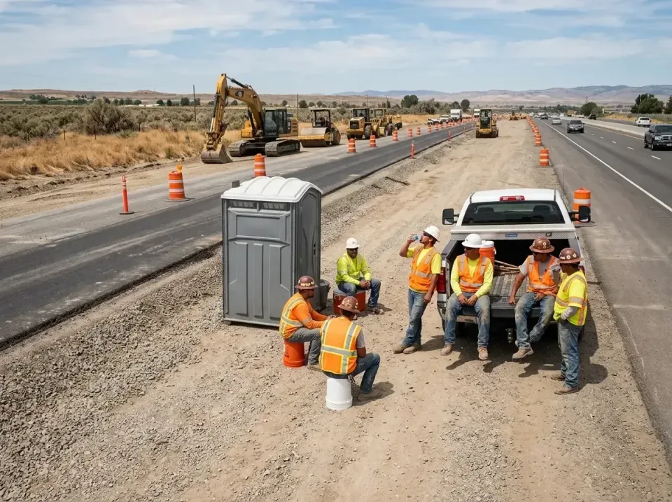 highway-road-construction-crew-007 — frequently asked questions, Porta Potty and Restroom Rentals in Mountain Home AFB, ID